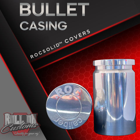 Set of 20 - ROCSOLID™ Aluminum Bullet Casing Lug Nut Covers